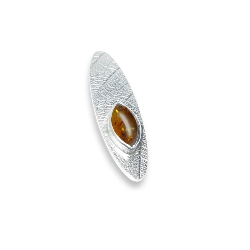 Sterling silver and Amber Pendant